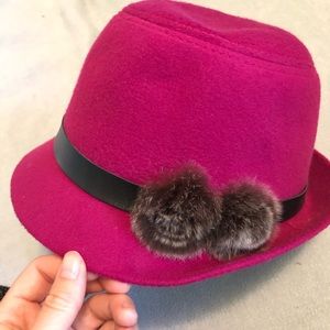 Pink fedora